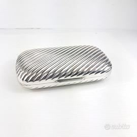 Scatola porta oggetti portagioie in argento 800