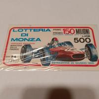 biglietto lotteria di Monza 1966