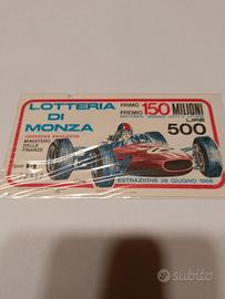 biglietto lotteria di Monza 1966