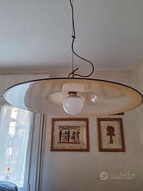 Lampadario a Spirale in Vetro di Murano