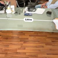 Scrivania Ufficio vetro satinato marca