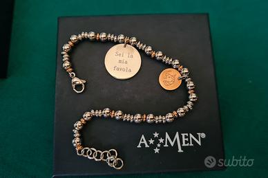 Bracciale AMEN dorato e argentato