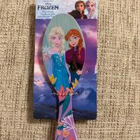 Spazzola per capelli Frozen Disney rosa e celeste.