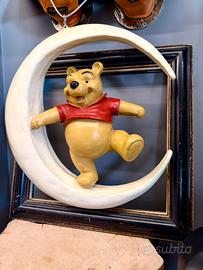 Resina Winnie The Pooh su Mezzaluna - Vintage