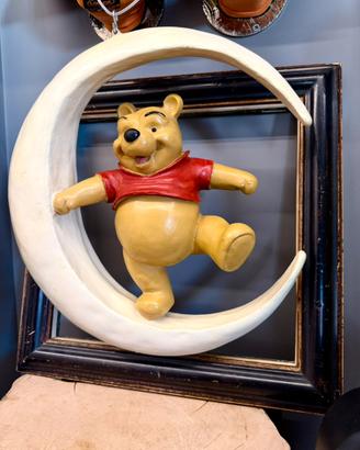 Resina Winnie The Pooh su Mezzaluna - Vintage