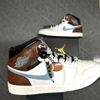 Nike Air Jordan 1 Mid Marrone/Bianco Taglia 43🔥