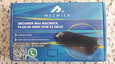 Decoder Digitale Terrestre mini Macwick DVB-T2