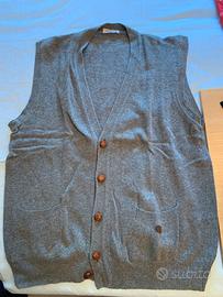 Gilet grigio XL Lana
