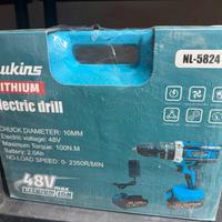 Trapano avvitatore doppia batteria 48w