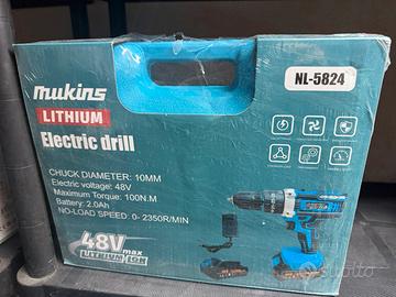 Trapano avvitatore doppia batteria 48w