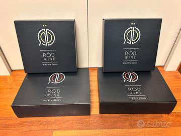 12 Calici da vino (6 rosso e 6 bianco)