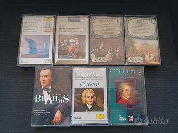7 AUDIOCASSETTE di musica classica 