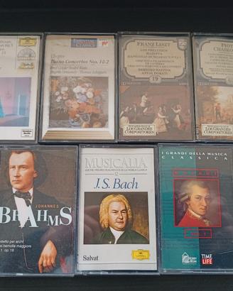 7 AUDIOCASSETTE di musica classica 