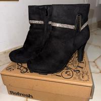 Scarpe col tacco camoscio