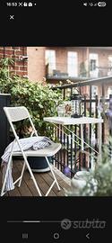Tavolino da balcone bianco - IKEA