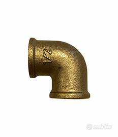 Raccordo gomito in ottone 1/2” gas