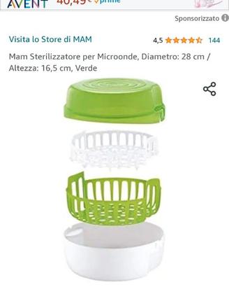 Sterilizzatore biberon MAM da micronde
