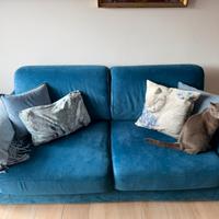 Divanoletto Blu Poltronesofà Corfinio - 3 posti