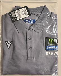 Polo Yamaha MotoGP Macron con sponsor REEVO XL