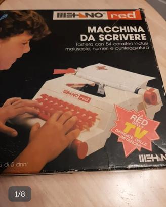 macchina da scrivere  Mehano  red