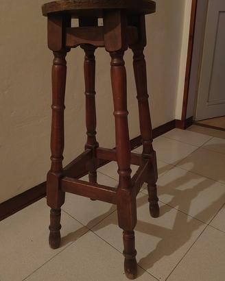 Sgabello legno massello  stile Pub/Taverna h 70cm
