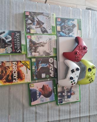 X boxe one s + 3 Controller Wireless + giochi 