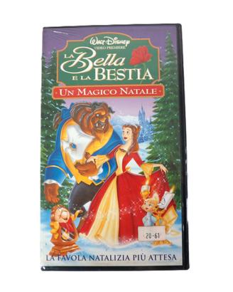 VHS WALT DISNEY LA BELLA E LA BESTIA MAGICO NATALE
