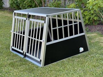 Trasportino Alluminio Box Cani XXL x auto 97x90x70