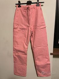 PANTALONI SCI VINTAGE-ROSA TAGLIA 42-COLMAR