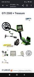 Metal detector garrett 2500 gti + treasure