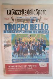 Gazzetta dello sport Italia Campione Europa 2021
