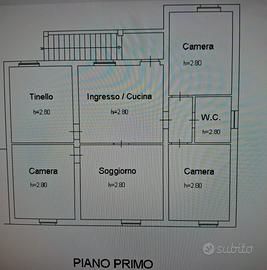 Casale semi-indipendente con grandi potenzialità