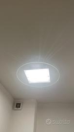 Plafoniera moderna vetro bianco soffitto