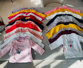 Lotto vestiti bimba 12-18 mesi- detersivi biologic