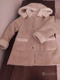 montone cappottino bambina 4/5 anni