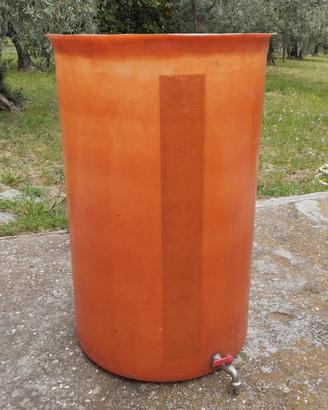 Fusto in vetro resina con rubinetto 300 litri 