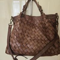 borsa in pelle intrecciata artigianato fiorentino