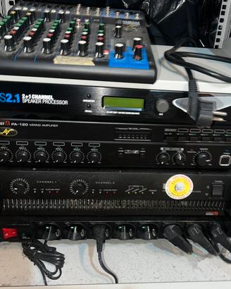 Impianto audio da locale