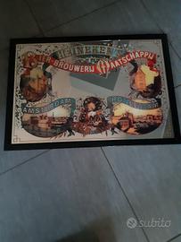quadro a specchio anni 70  Heineken