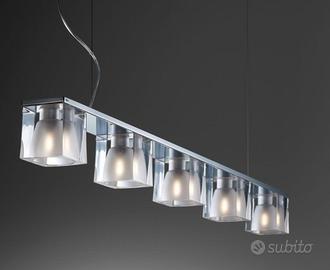 Lampadario Fabbian Cubetti Cristallo