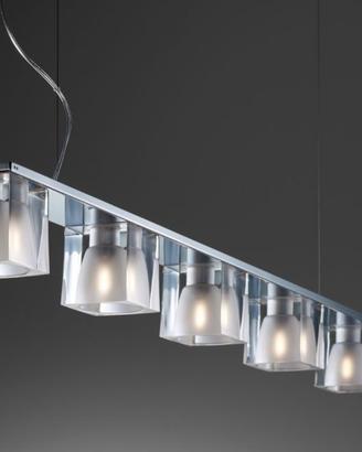 Lampadario Fabbian Cubetti Cristallo