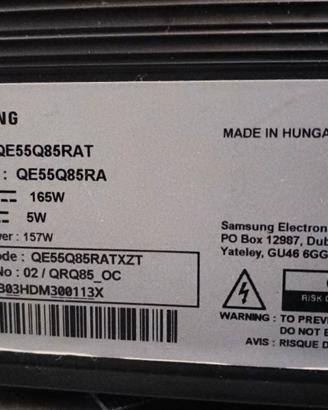 Schermo difettoso TV Samsung