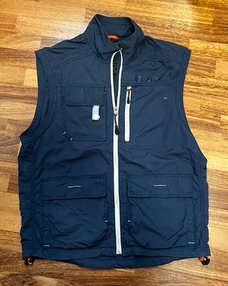 Smanicato Colmar Vintage Utility Vest Blu Scuro"