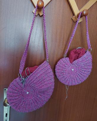  2 borse ( misure differenti) forma nautilus 