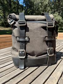 Borsa Unit Garage U001 in pelle e canvas