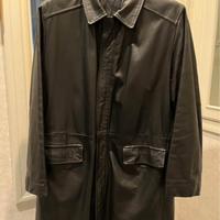 Cappotto uomo in vera pelle nero tg.XL