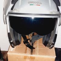 Casco moto con visiera sole