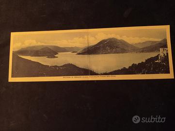 CARTOLINA  POSTALE  DOPPIA  (1930's)  LAGO DI COMO