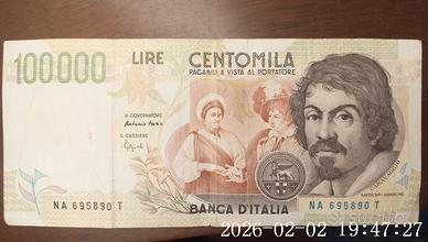 banconota da 100 mila lire