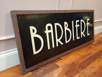 antica insegna BARBIERE